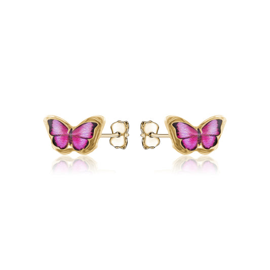 10K SMALL BUTTERFLY STUD