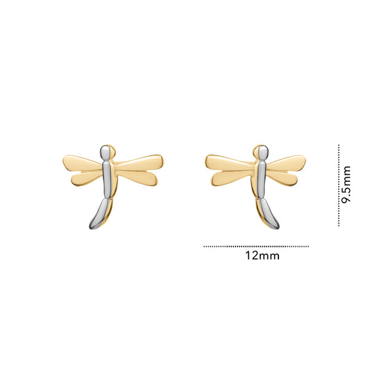 10KTT DRAGON FLY STUDS