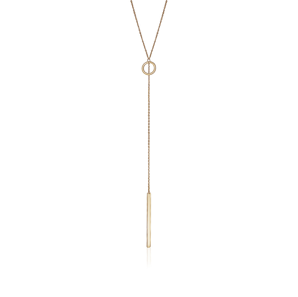 10k Yellow Gold Long Lariat Necklaces