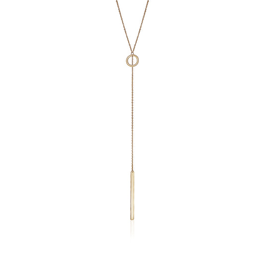 10k Yellow Gold Long Lariat Necklaces