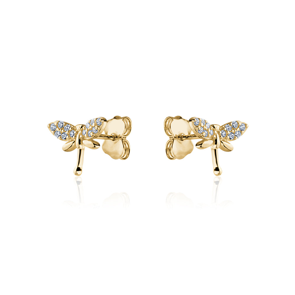 10KY TINY DRAGONFLY CZ STUDS