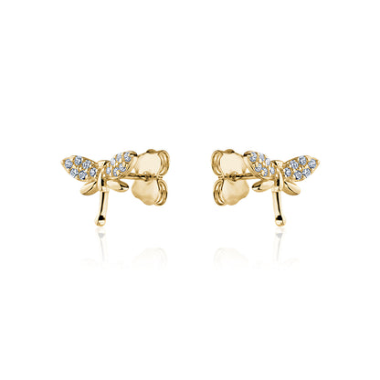 10KY TINY DRAGONFLY CZ STUDS