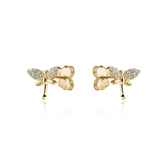 10KY TINY DRAGONFLY CZ STUDS