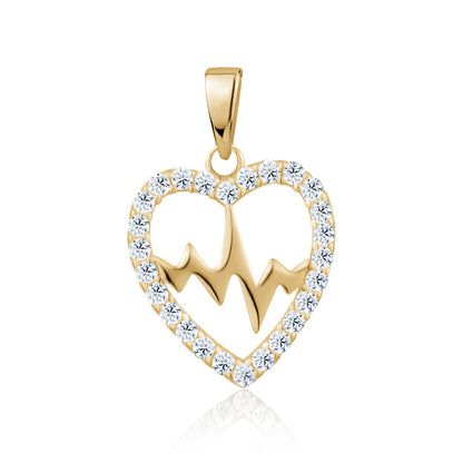 10KY HEART BEAT CHARM Z-5622