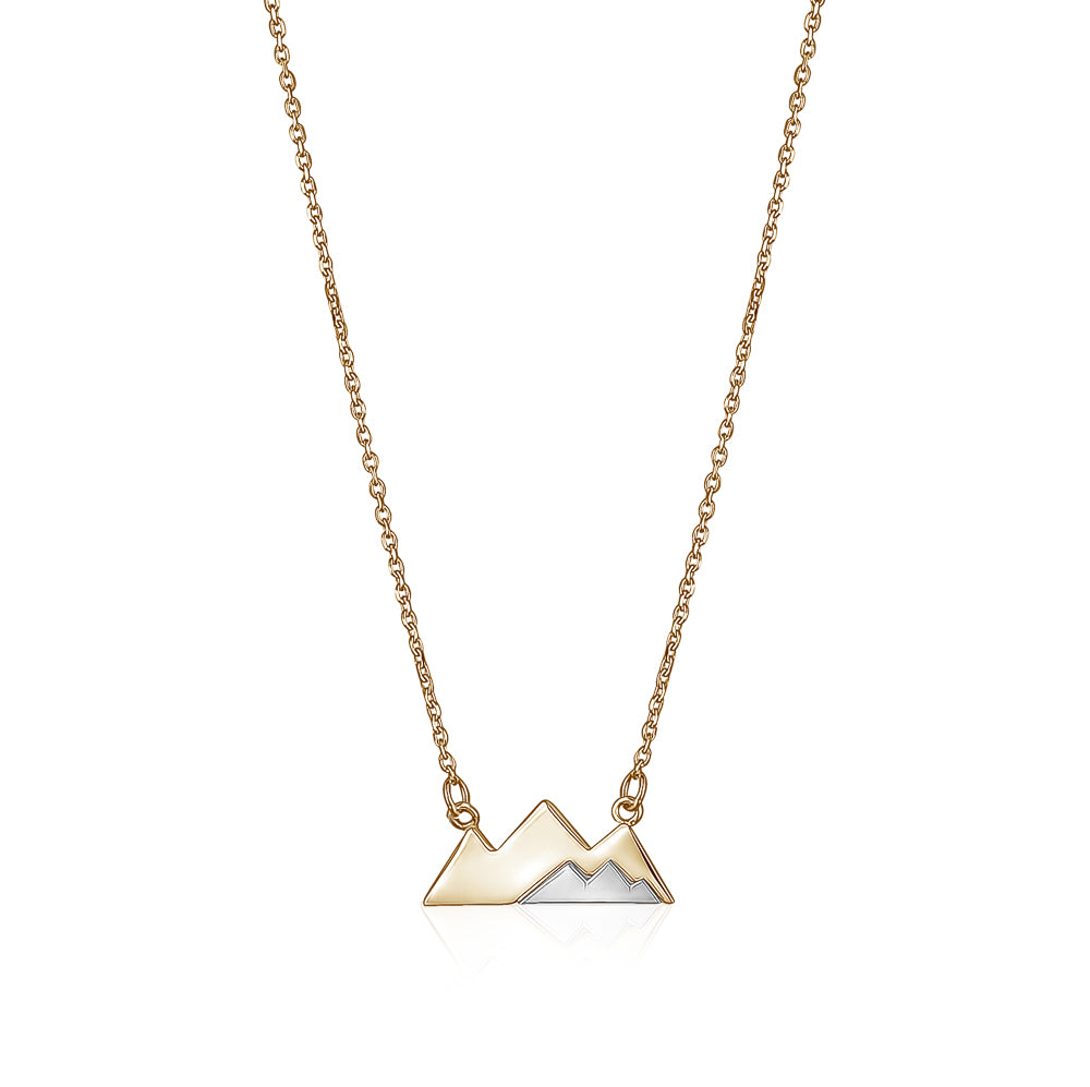 10k Two Tone Rocky Mountain Necklaces