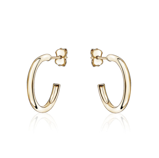 10k Yellow Gold Small Hoops Studs