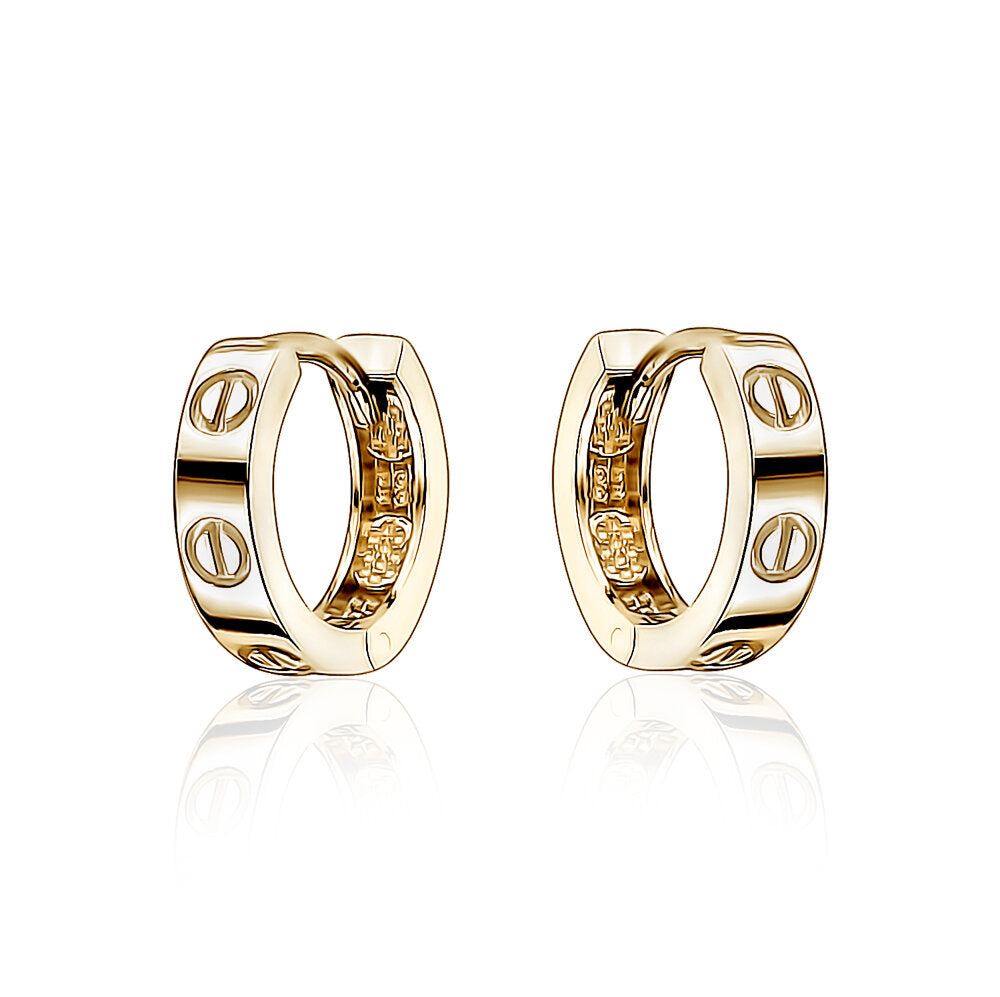 10k Yellow Gold Small Huggies