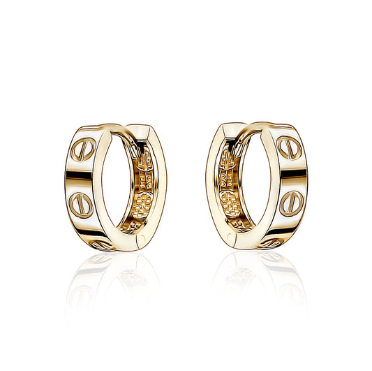 10k Yellow Gold Small Huggies