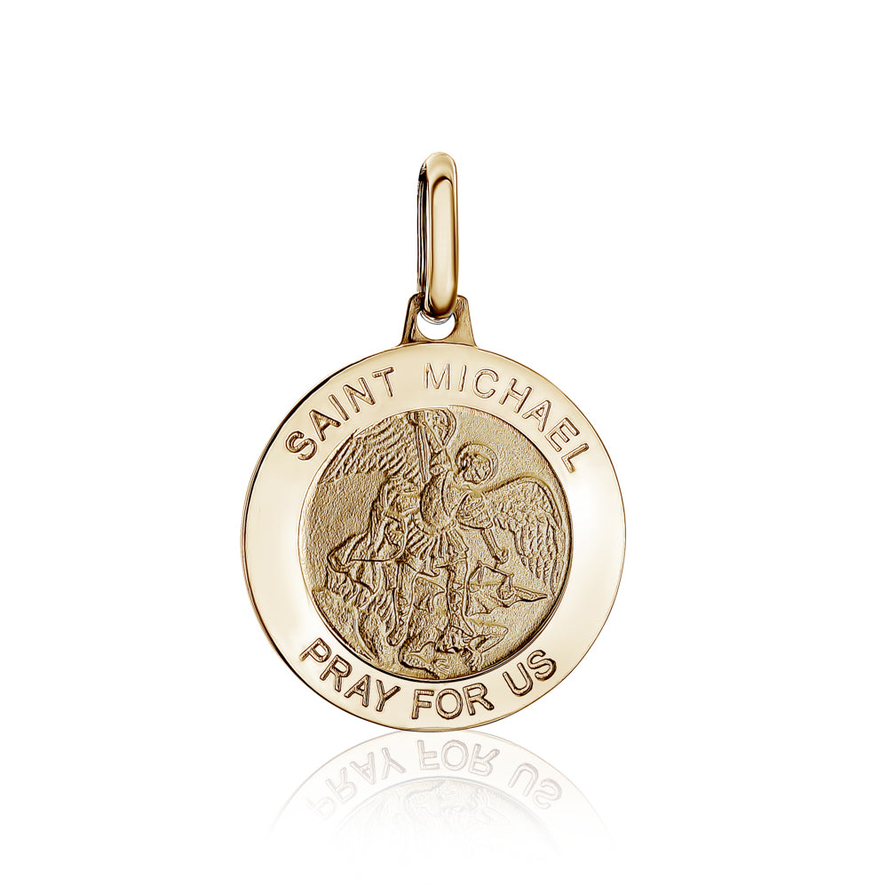 10k Yellow Gold Saint Michael Pendants & Charms
