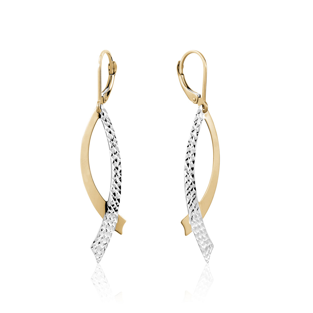 10K TT DROP EARRING