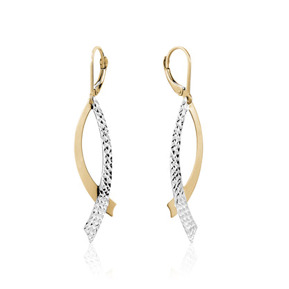10K TT DROP EARRING