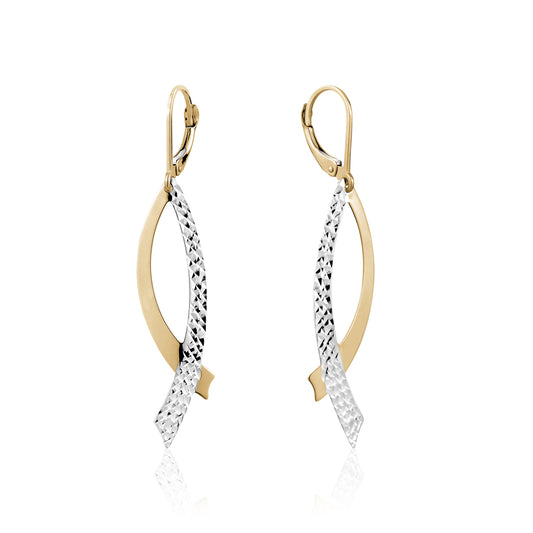 10K TT DROP EARRING