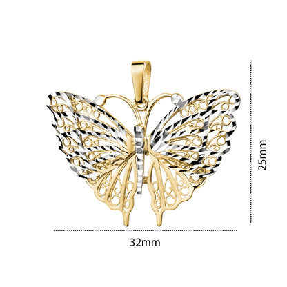 10K TT BUTTERFLY CHARM