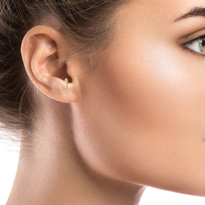 10KY CZ EAR LOBE HUGGER