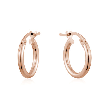 10K ROSE GOLD PLAIN HOOP ZA-6071