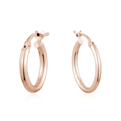 10K ROSE GOLD PLAIN HOOP ZA-6072