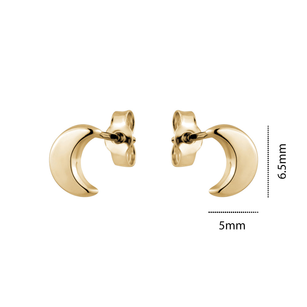 10KY TINY MOON STUD