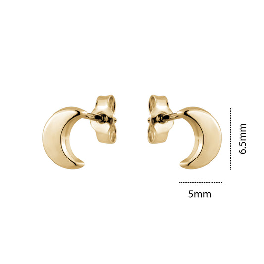 10KY TINY MOON STUD