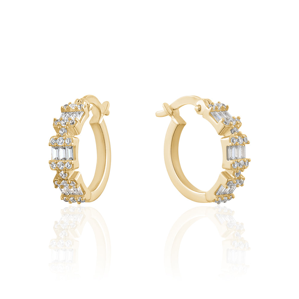 NEW!! 10KY HOOPS WITH CZ'S
