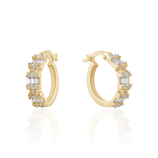 NEW!! 10KY HOOPS WITH CZ'S