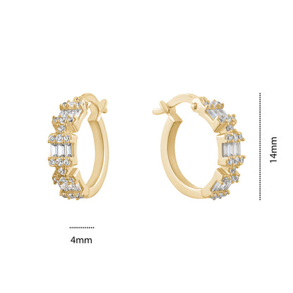 NEW!! 10KY HOOPS WITH CZ'S