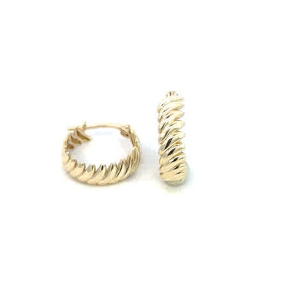 10KY SCALOPPED HOOPS