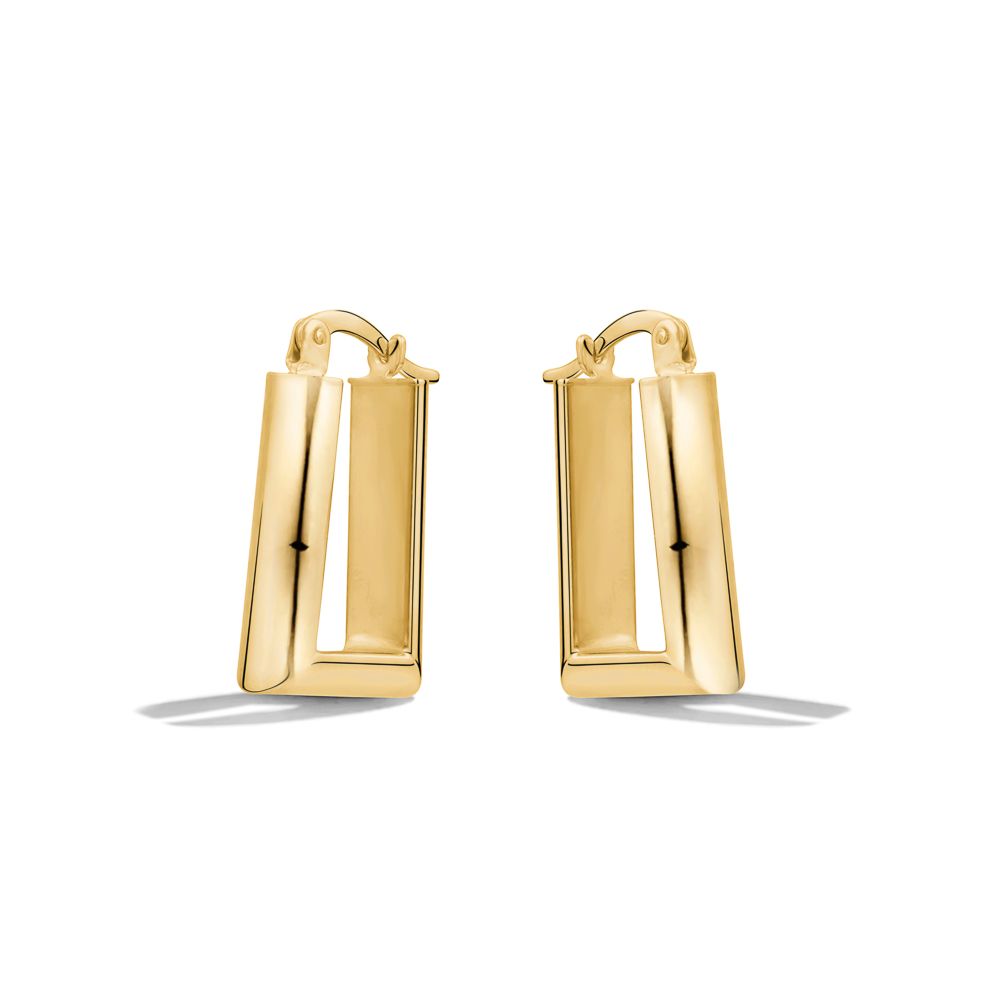 10KY PLAIN RECTANGLE HOOPS ZA-6149