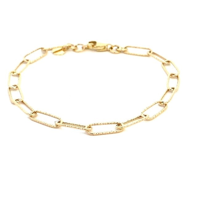 10KY SPARKLE PAPERCLIP BRACELET