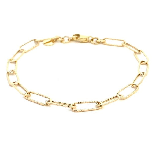 10KY SPARKLE PAPERCLIP BRACELET