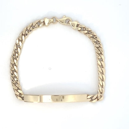 10KY CUBAN ID BRACELET