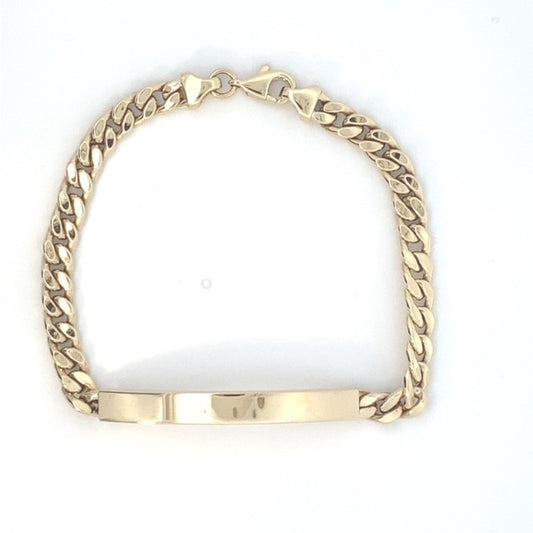 10KY CUBAN ID BRACELET
