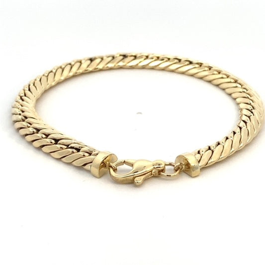 10KY DOMED TIGHT CUBAN BRACELET