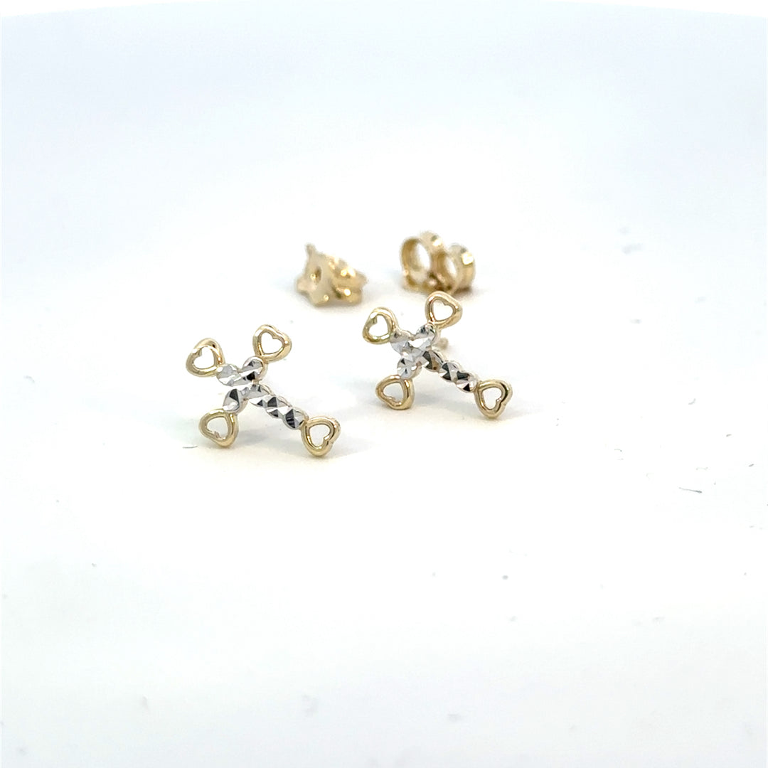 10KTT CROSS STUDS ZGL-6117