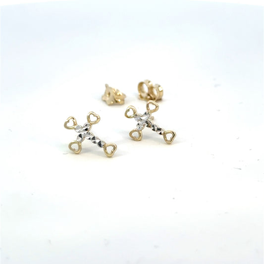 10KTT CROSS STUDS ZGL-6117