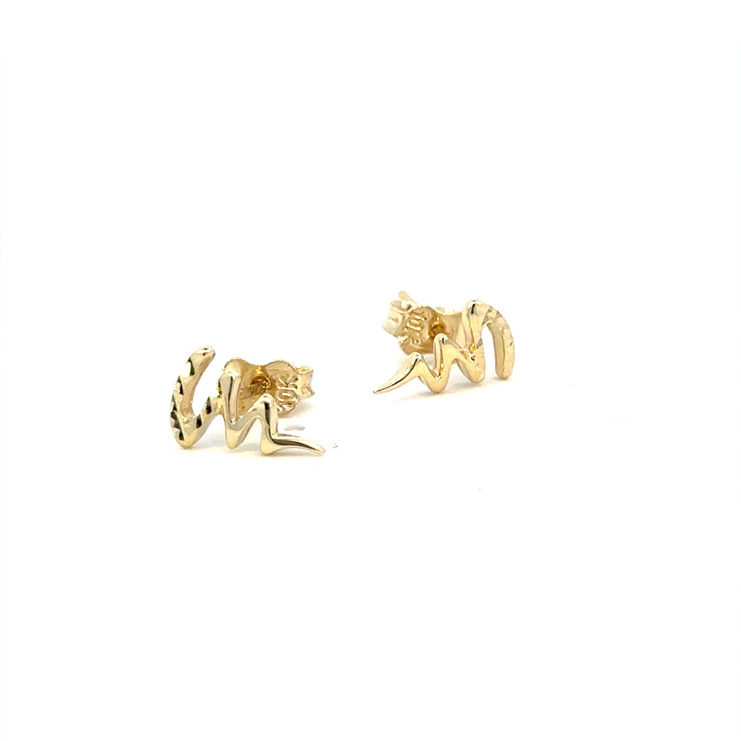 10KY TINY SNAKE STUDS