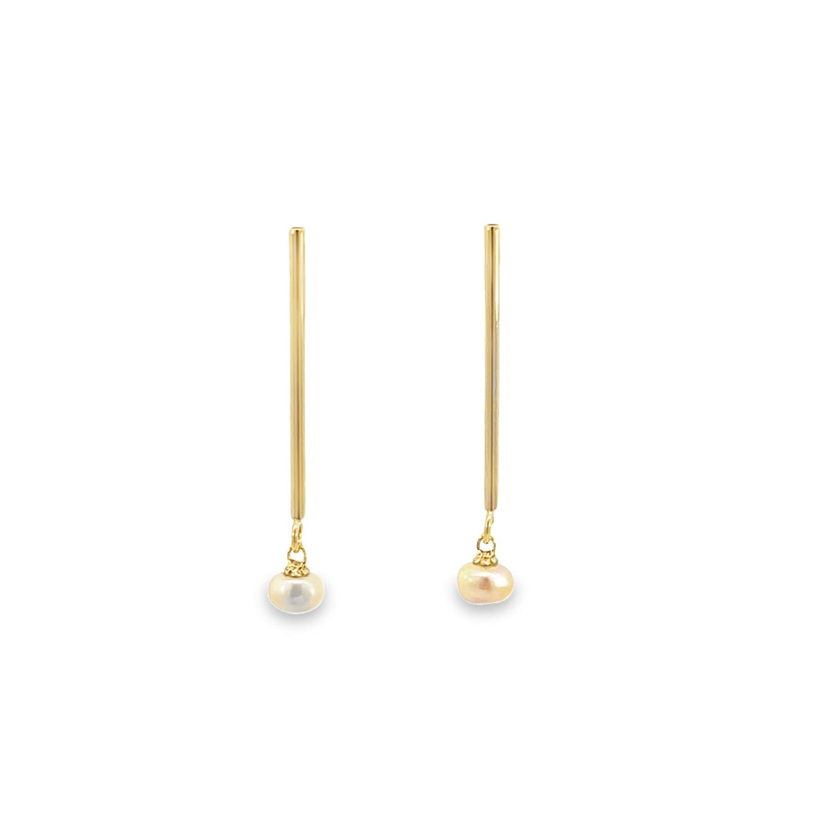 10KY DROP STUDS WITH PEARLS ZGL-6140