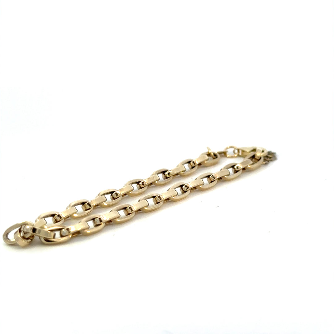 10KY HOLLOW CABLE BRACELET