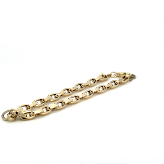 10KY HOLLOW CABLE BRACELET