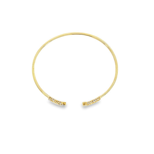 10KTT CZ BANGLE ZGLB-5917