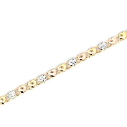 10KTR HEART BRACELET ZGLB-5929