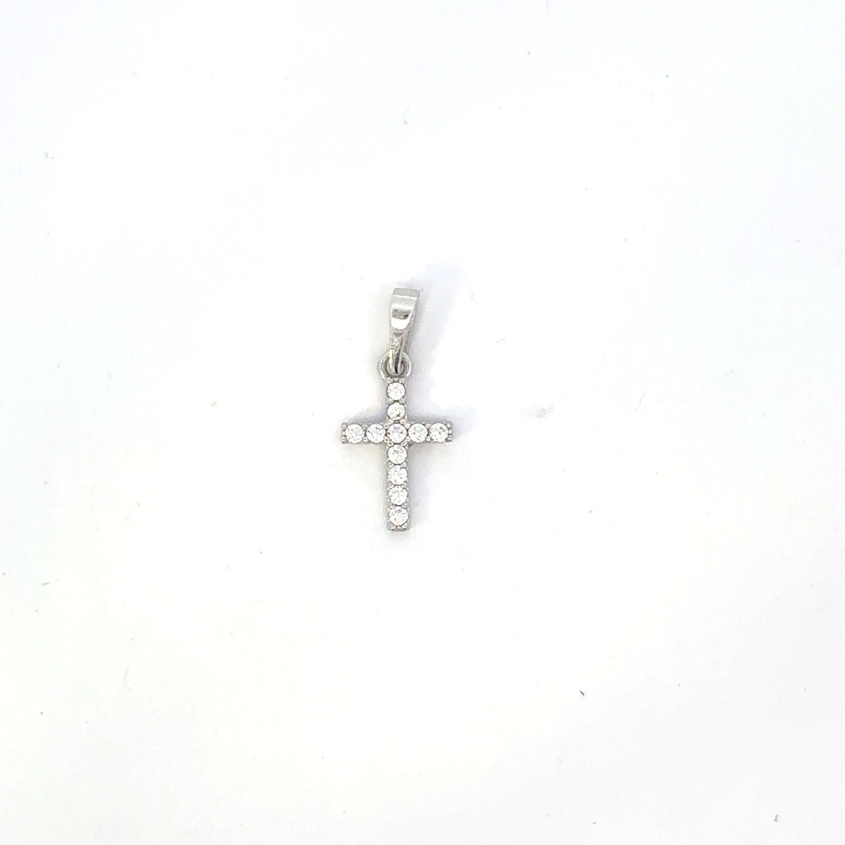 10KW TINY CZ CROSS CHARM ZJFP-0025
