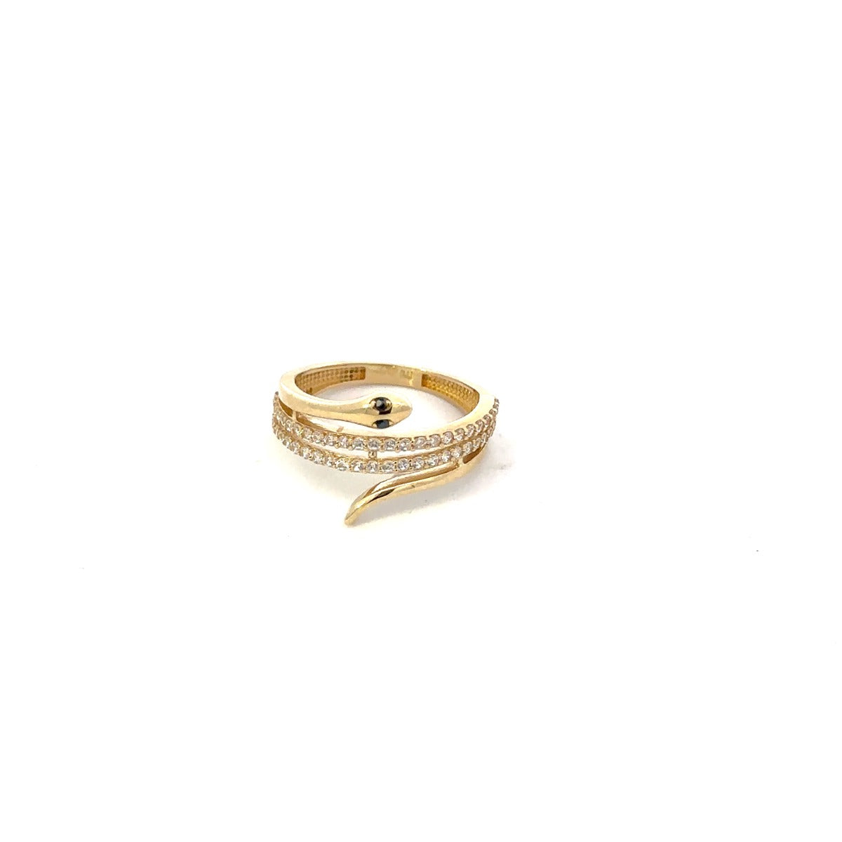10KY CZ SNAKE RING ZJFR-0031