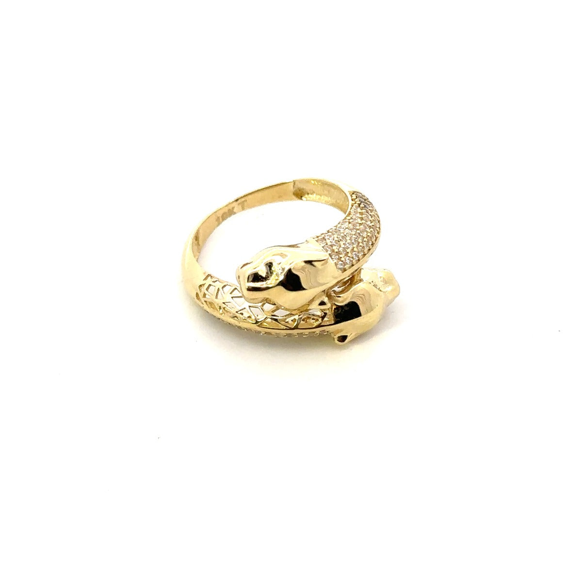 10KY CZ TIGER RING ZJFR-0042