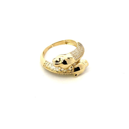 10KY CZ TIGER RING ZJFR-0042