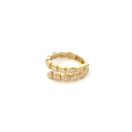 10KY CZ SNAKE RING ZJFR-0046