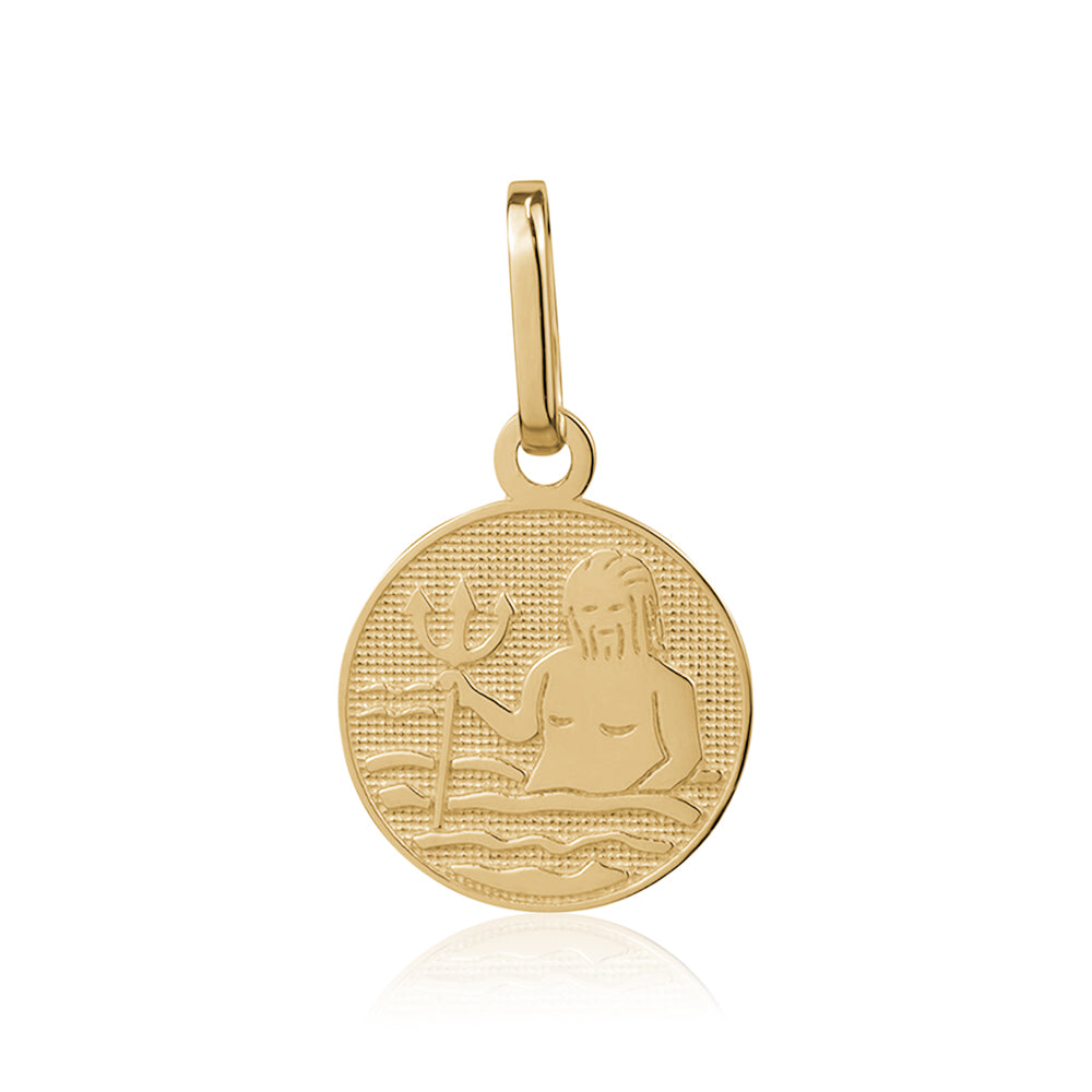 10K SMALL ZODIAC CHARM AQUARIUS