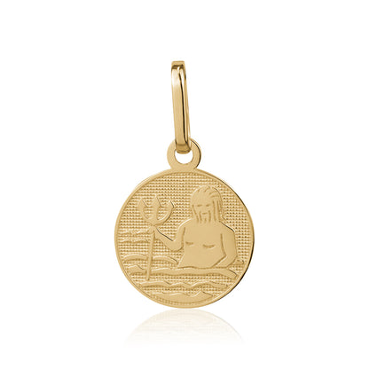 10K SMALL ZODIAC CHARM AQUARIUS