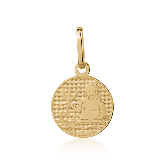10K SMALL ZODIAC CHARM AQUARIUS