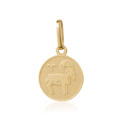 10K SMALL ZODIAC CHARM ARIES