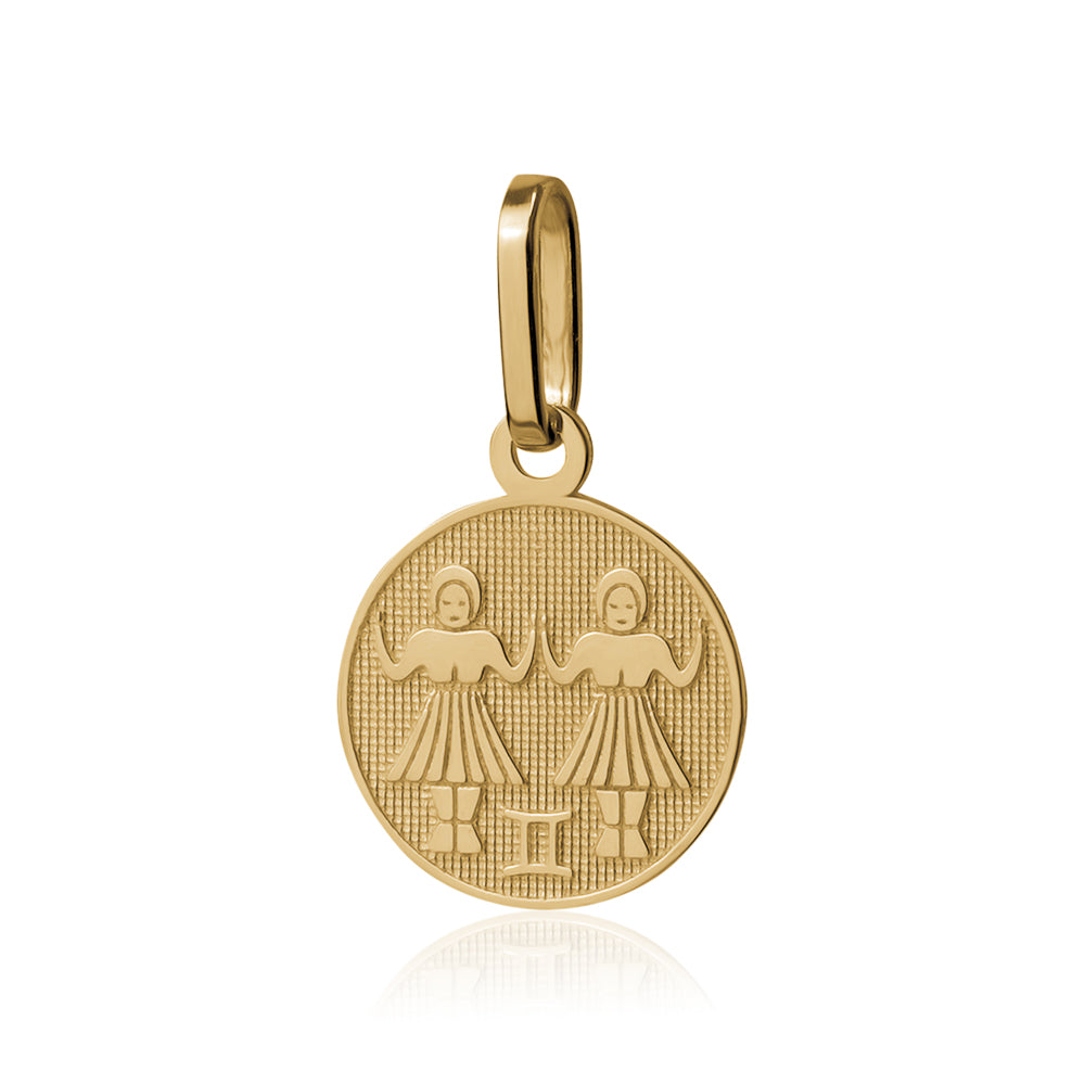 10K SMALL ZODIAC CHARM GEMINI